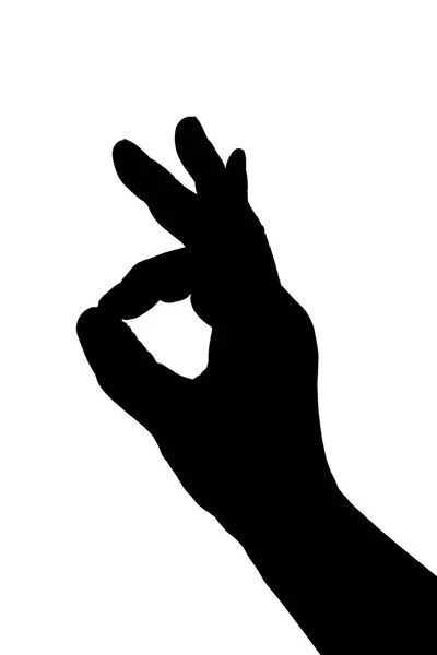 Hand OK sign — Stock Photo, Image