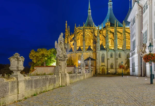 St barbara Kirche in der Stadt kutna hora - Tschechische Republik — Stockfoto