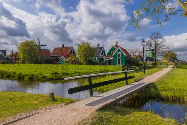 Dorf zaanse schans in den Niederlanden — Stockfoto