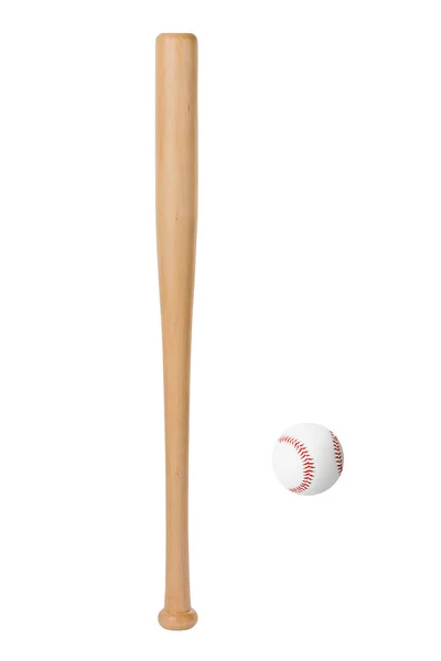 Baseball pipistrello e palla — Foto Stock