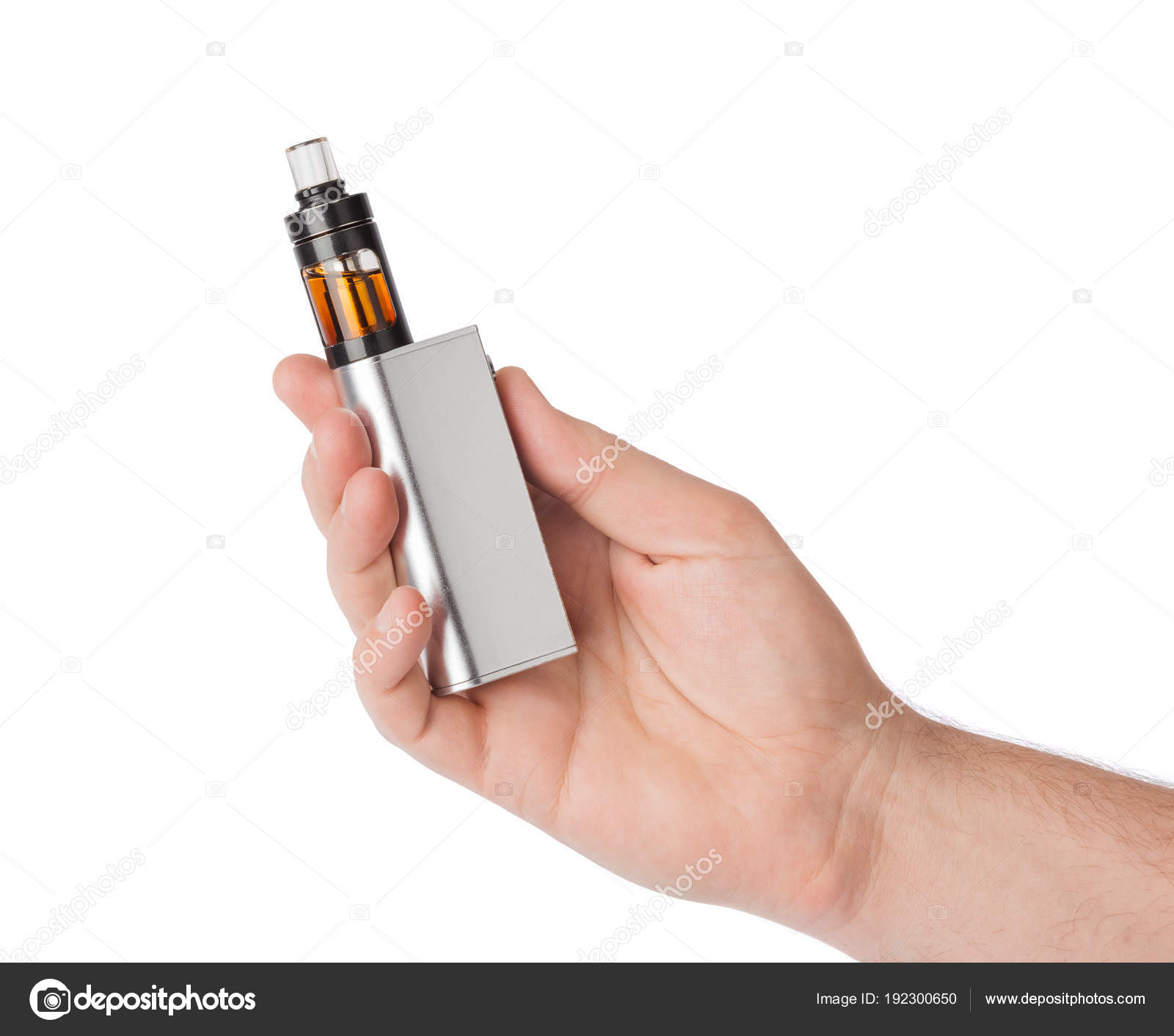 Hand with vape device for smoking Stock Photo by ©Violin 192300650