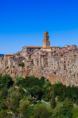 Pitigliano Ortaçağ kenti Toskana İtalya
