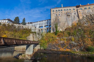 Cesky Krumlov cityscape Çek Cumhuriyeti'nde