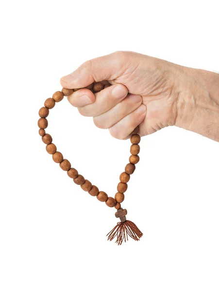 Mano con cuentas de oración — Foto de Stock