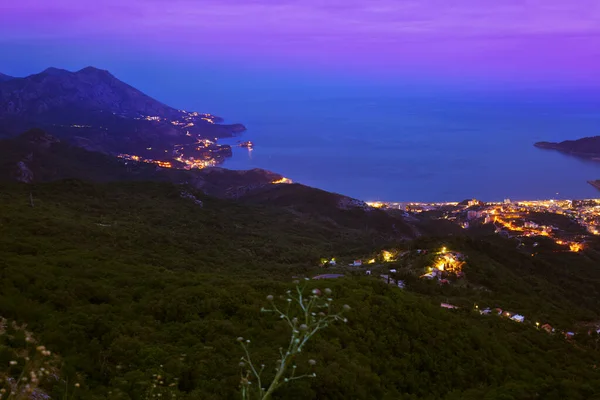 Budva Montenegro al atardecer —  Fotos de Stock