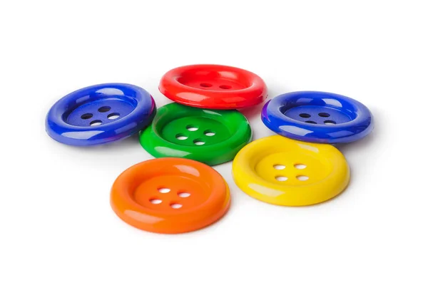 Многоцветные кнопки — стоковое фото