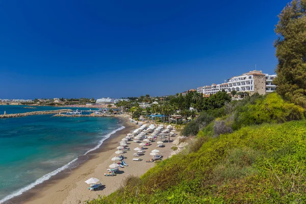 Spiaggia di corallo a Paphos Cipro — Foto Stock