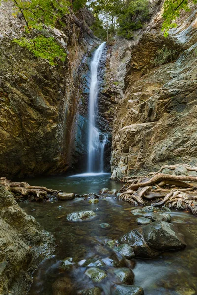 Millomeris-Wasserfall auf Zypern — Stockfoto