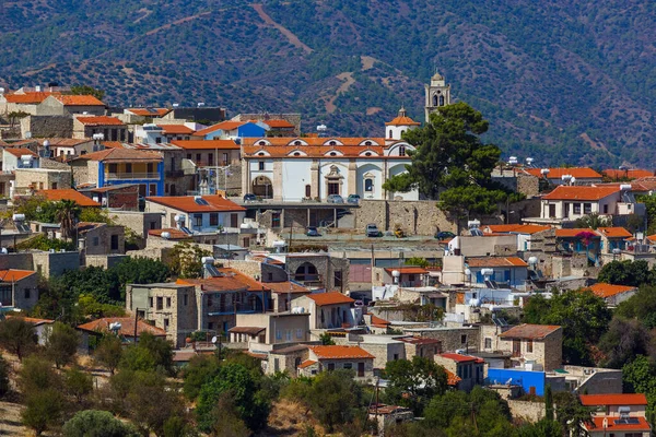 Kıbrıs adasındaki Lefkara dağ köyü — Stok fotoğraf