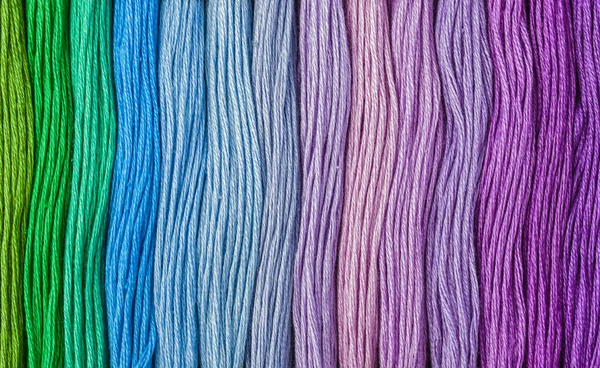 色とりどりの羊毛 - 抽象的なファッション背景 — ストック写真