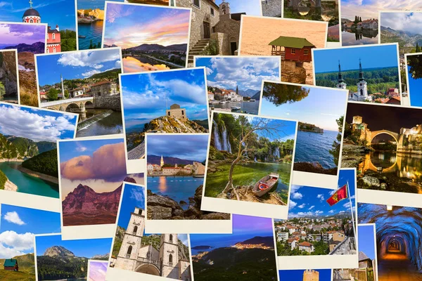 Stack of Montenegro and Bosnia travel images (my photos) — Stock Photo, Image