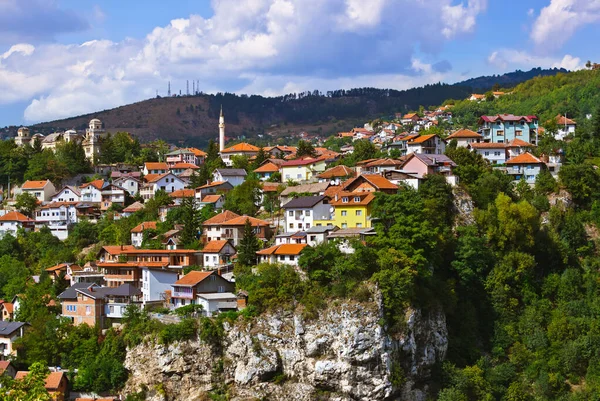 Stadsgezicht van Sarajevo - Bosnië en Herzegovina — Stockfoto