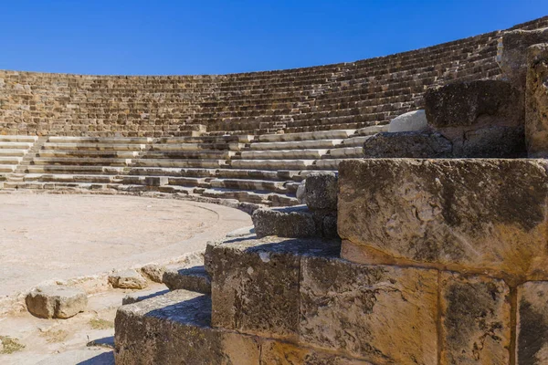 Salamis 'teki amfitiyatro - Famagusta Kuzey Kıbrıs — Stok fotoğraf