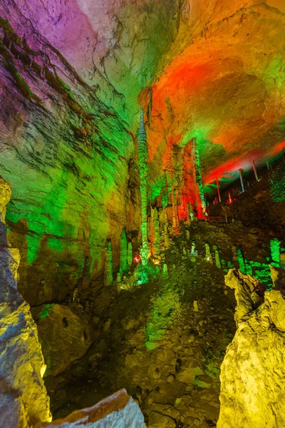Huanglong žlutý dračí jeskyně - Čína — Stock fotografie