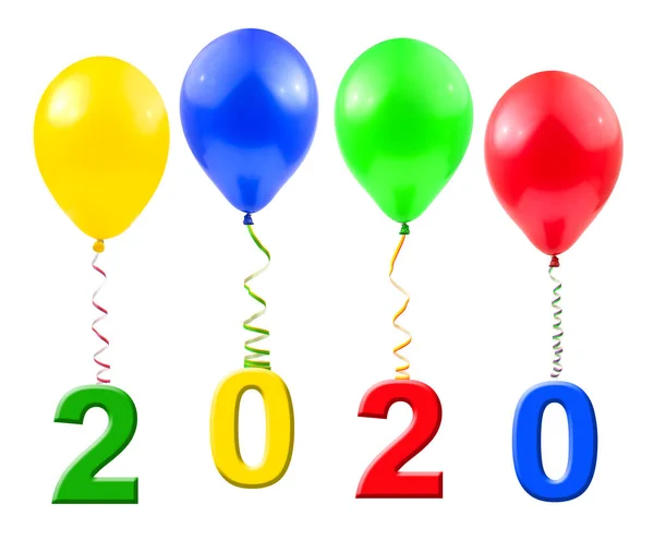 Balloons and 2020 — Stock Photo, Image