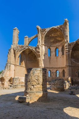 Kuzey Kıbrıs 'taki eski Famagusta kentindeki harabeler