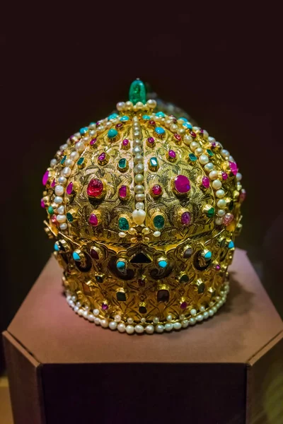 Crown in Museum Palácio de Hofburg em Viena Áustria — Fotografia de Stock