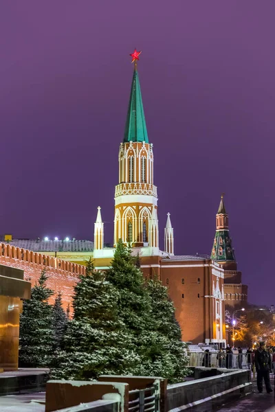 Москва, Росія - 05 січня 2018: мавзолей Леніна на червоній площі. — стокове фото