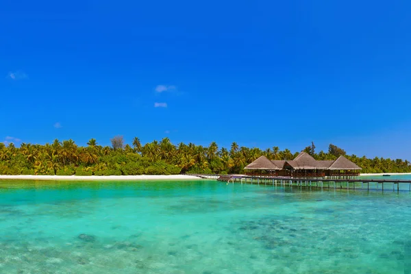 Тропічний острів на Мальдівах — стокове фото