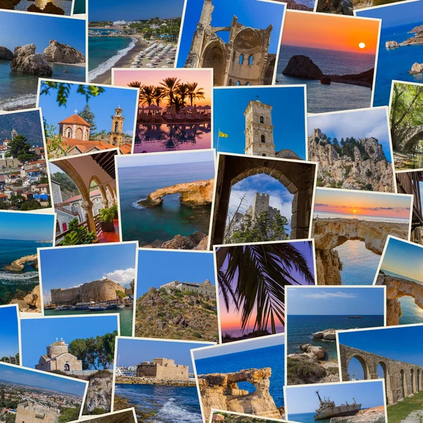 Colagem de Chipre imagens (minhas fotos ) — Fotografia de Stock