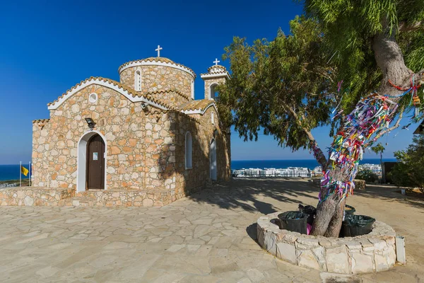 The Church of Profitis Elias is located in Protaras Cyprus — Stock Photo, Image