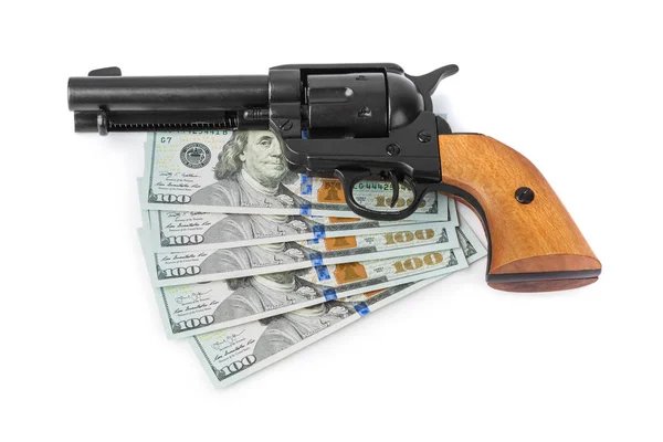 Para ve silah — Stok fotoğraf