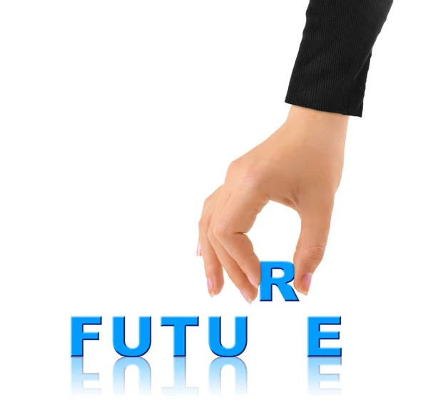 Hand and word Future — Stock Photo, Image