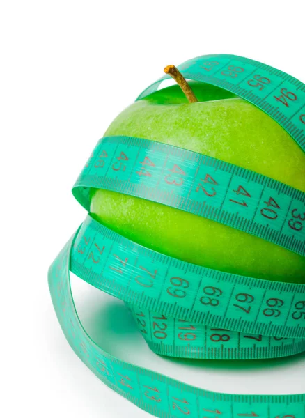 Μήλου και ταινία μέτρησης — Φωτογραφία Αρχείου