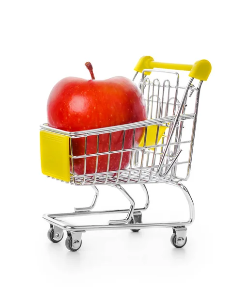 Apple en el carrito de compras — Foto de Stock