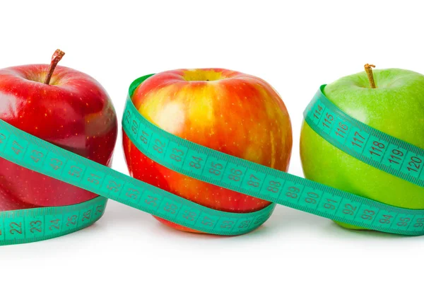 Appels en meten tape — Stockfoto