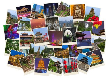 Çin görüntüleri (Resimler) - kolaj arka plan seyahat