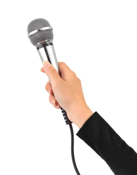 Ручний мікрофон — стокове фото