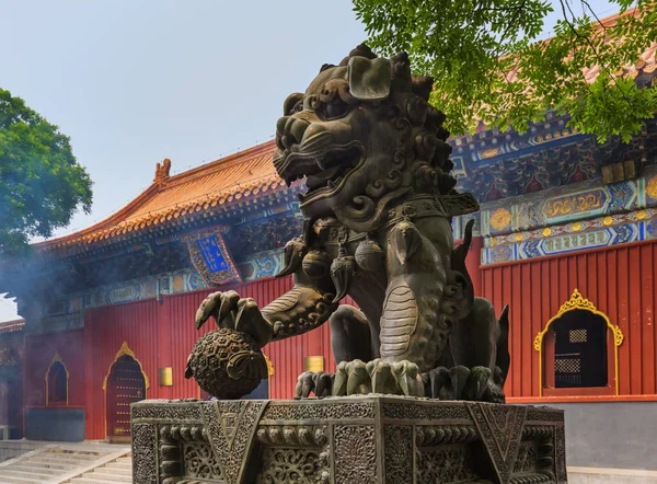 Pekin 'deki Lama Yonghe Tapınağı. — Stok fotoğraf