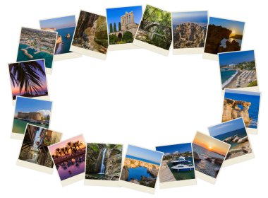 Kıbrıs resimlerinin kolajı (fotoğraflarım)