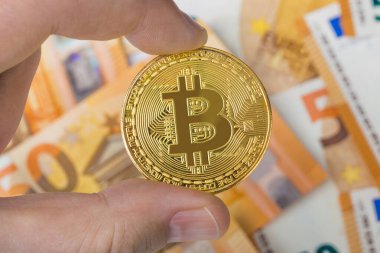 Bitcoin ve para ile el - iş geçmişi