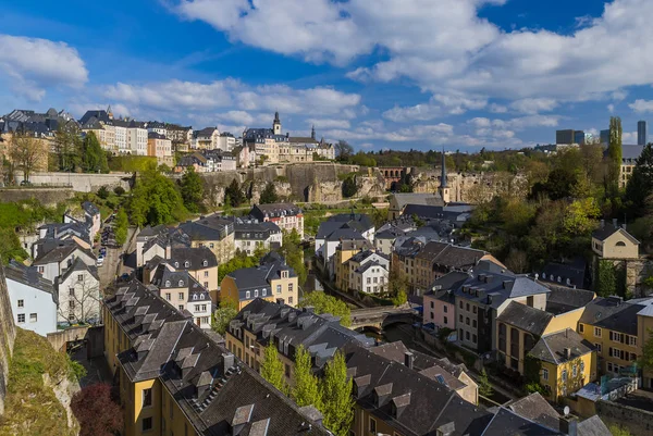 Città del Lussemburgo paesaggio urbano — Foto Stock