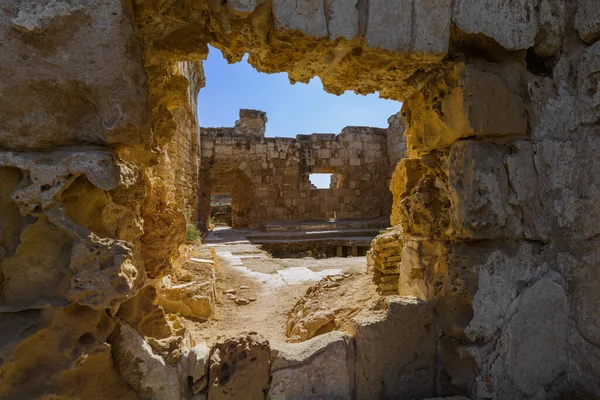 Salamis 'teki harabeler - Famagusta Kuzey Kıbrıs — Stok fotoğraf