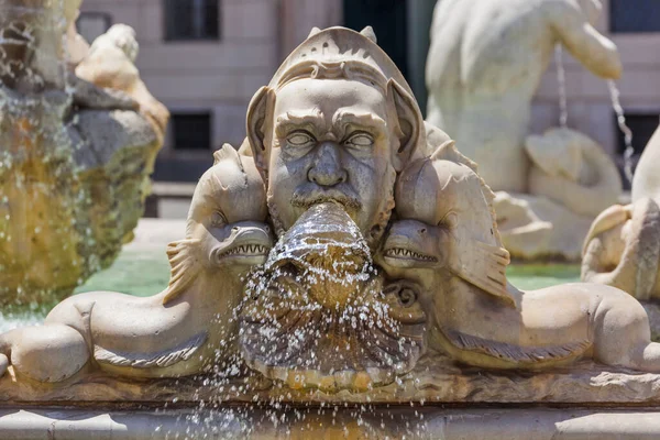 Piazza Navona - Roma İtalya çeşme — Stok fotoğraf