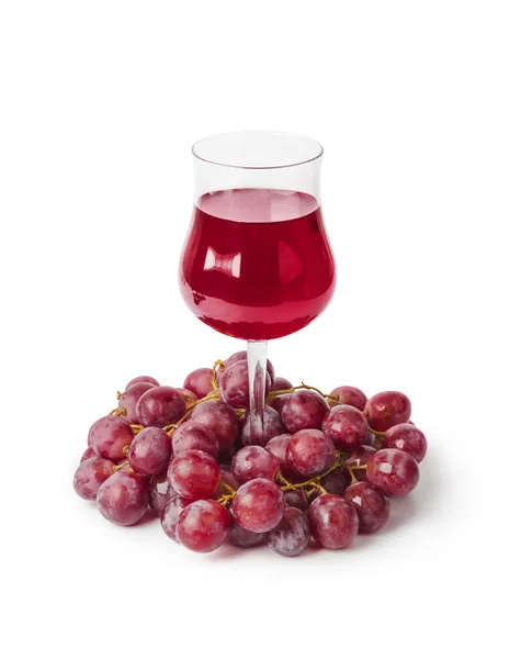 Verre à vin et raisins — Photo