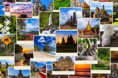 Bali Endonezya seyahat görüntüleri - doğa ve mimari arka plan (fotoğraflarım)