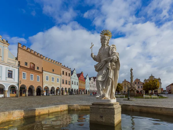 Telč Stadsbilden Tjeckien Resor Och Arkitekturen Bakgrund — Stockfoto