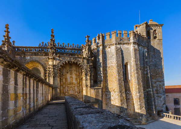 Knights of the Templar (Convents of Christ) castle in Tomar Portugal