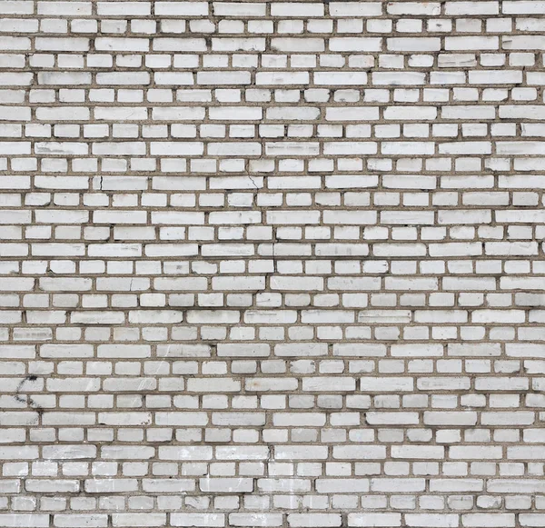 Leeftijd witte bakstenen muur naadloze textuur. — Stockfoto