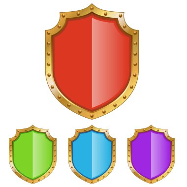 Altın çerçeve ile renk kalkan