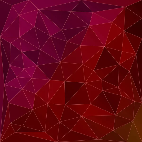 Abstract red and purple triangles square vector background. — Stock Vector