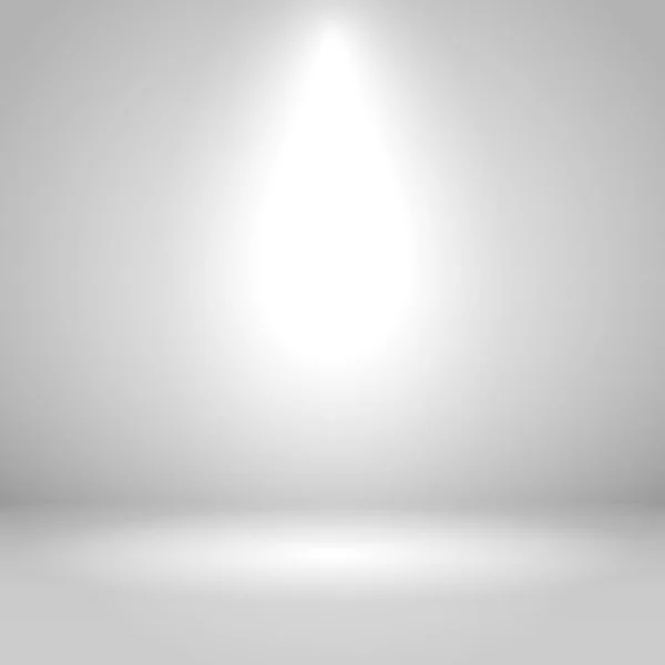 White one spotlight studio vector background. — Stock Vector