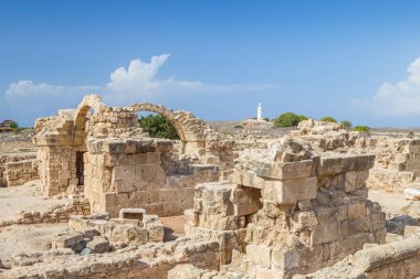Paphos arkeolojik Park, Kıbrıs, Saranta Kolones.