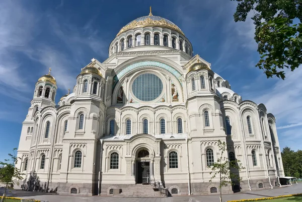 La Catedral Naval de San Nicolás en Kronstadt, Saint-Peters — Foto de Stock