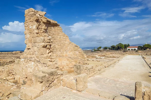 Paphos archäologischer Park bei sonnigem Tag, Zypern. — Stockfoto