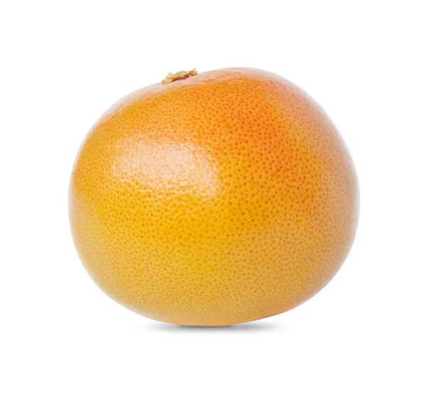 Свежий один апельсин изолирован на белом фоне . — стоковое фото